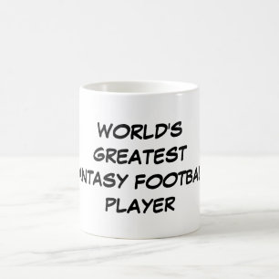 「世界最大のファンタジーサッカー選手」マグ コーヒーマグカップ