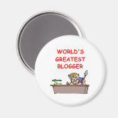 世界最大のブロガー マグネット (正面/裏面)
