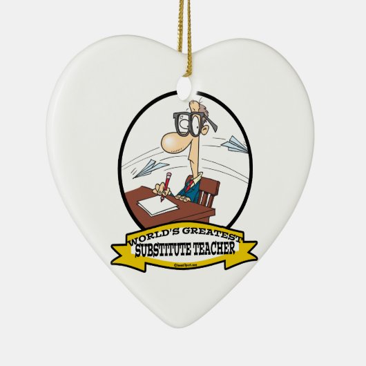 世界最大の代替先生男性漫画 セラミックオーナメント (右)