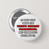 世界最大の伝道者のジョーク 缶バッジ (正面&裏面)