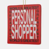 世界最大の個人買い物客 セラミックオーナメント (左)