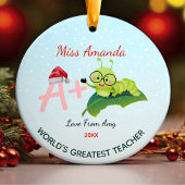 世界最大の先生クリスマスキャタピラー セラミックオーナメント