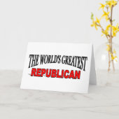 世界最大の共和党員 カード (黄色い花)