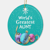 世界最大の叔母クリスマスオーナメント セラミックオーナメント (左)