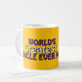 世界最大の叔父がコーヒーマグを作った コーヒーマグカップ (正面左)