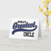 世界最大の叔父 カード (黄色い花)