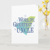 世界最大の叔父 カード (黄色い花)