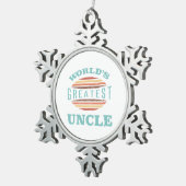 世界最大の叔父 スノーフレークピューターオーナメント (右)