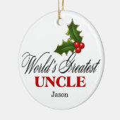 世界最大の叔父 セラミックオーナメント (左)