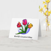 世界最大の大腫 カード (黄色い花)