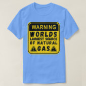 世界最大の天然ガスことわざ源おもしろい Tシャツ (デザイン正面)