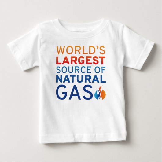 世界最大の天然ガス源 ベビーTシャツ (正面)