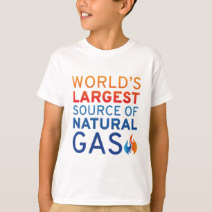 世界最大の天然ガス源 Tシャツ