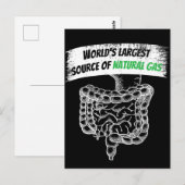 世界最大の天然ガス養殖 ポストカード (正面/裏面)