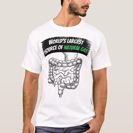 世界最大の天然ガス養殖 Tシャツ (正面)