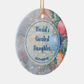 世界最大の娘クリスマスウォーター色 セラミックオーナメント (右)