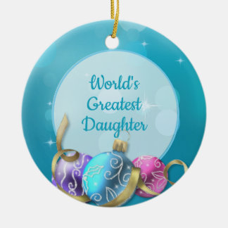 世界最大の娘クリスマス セラミックオーナメント