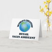世界最大の小売販売アシスタント カード (黄色い花)