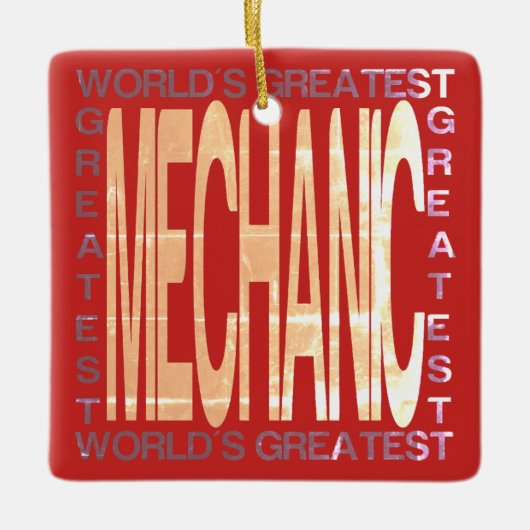 世界最大の整備士 セラミックオーナメント (正面)