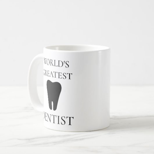 世界最大の歯医者の歯コーヒーマグ コーヒーマグカップ (正面左)