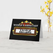 世界最大の物理セラピスト カード (黄色い花)