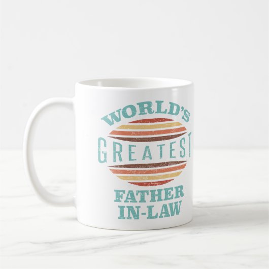 世界最大の義父 コーヒーマグカップ (左)