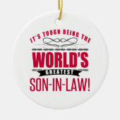 世界最大の義理の息子 セラミックオーナメント (正面)