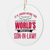 世界最大の義理の息子 セラミックオーナメント (左)