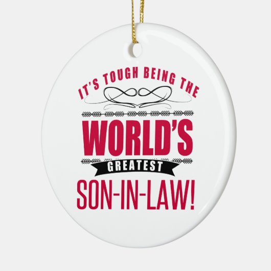 世界最大の義理の息子 セラミックオーナメント (左)