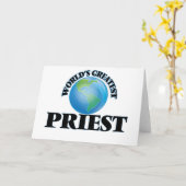 世界最大の聖職者 カード (黄色い花)