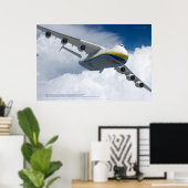 世界最大の航空機、アントノフAn-225 ムリーヤ ポスター (ホームオフィス)