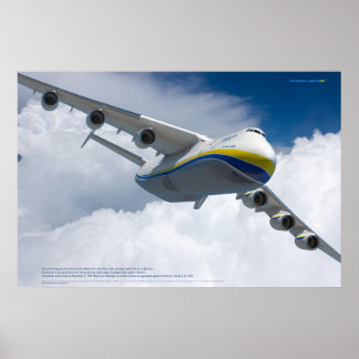 世界最大の航空機、アントノフAn-225 ムリーヤ ポスター