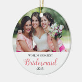 世界最大の花嫁メイドのクリスマスオーナメント セラミックオーナメント (左)