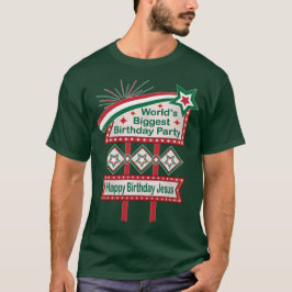 世界最大の誕生日パーティーの電飾看板 Tシャツ