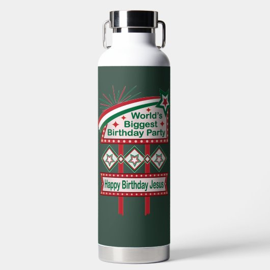 世界最大の誕生日パーティーマーキー ウォーターボトル (正面)