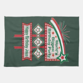 世界最大の誕生日パーティーマーキー キッチンタオル (横)