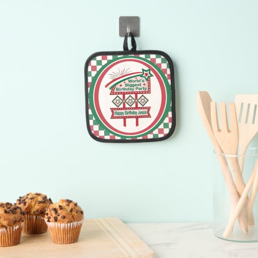 世界最大の誕生日パーティーマーキー 鍋敷き (インサイチュ (吊り下げ))