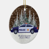 世界最大の警察官のクリスマス セラミックオーナメント (右)