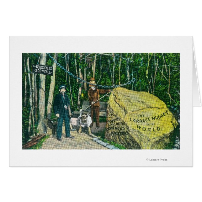 世界最大の金ゴールドナゲットの視点 (正面横)