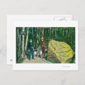 世界最大の金ゴールド・ナゲットの見解 ポストカード (正面/裏面)