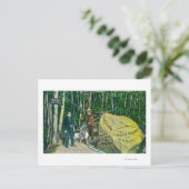 世界最大の金ゴールド・ナゲットの見解 ポストカード (スタンド正面)