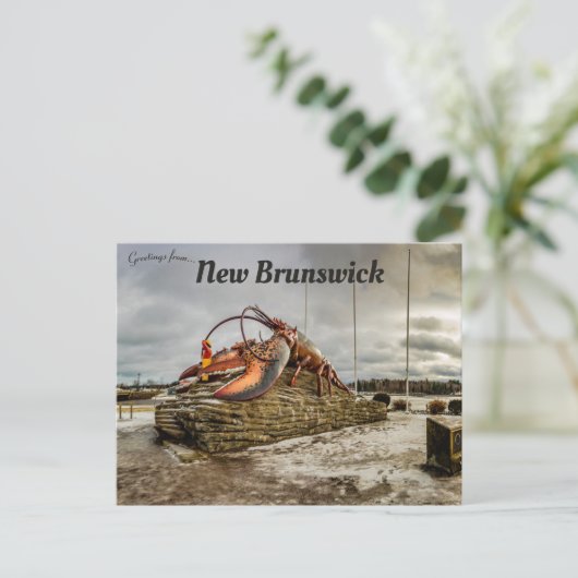 世界最大の銅像ニューブルンスウィックカナダ ポストカード (スタンド正面)