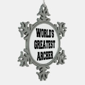 世界最大射手 スノーフレークピューターオーナメント (左)