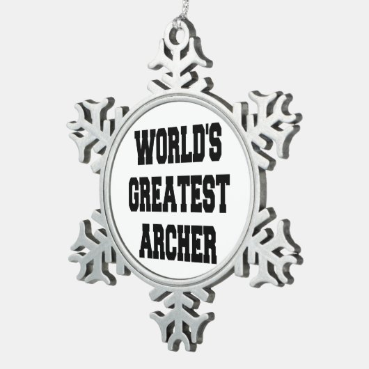 世界最大射手 スノーフレークピューターオーナメント (右)