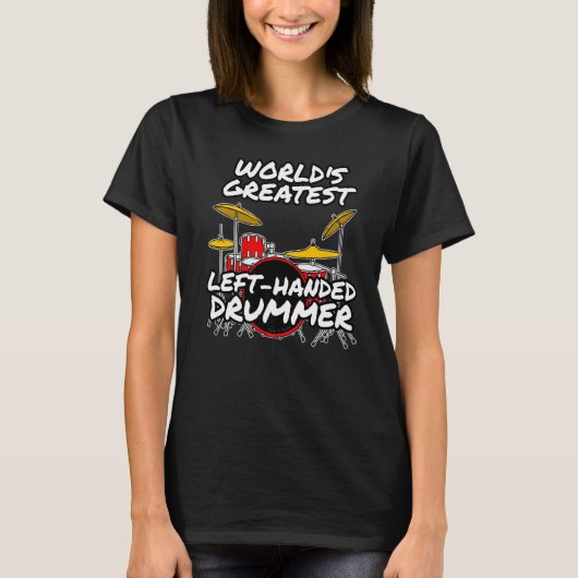 世界最大手ドラマー離れドラム先生 Tシャツ (正面)