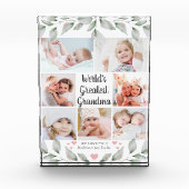 世界最大級のおばあちゃん7フォトコラージュ緑 フォトブロック (正面)