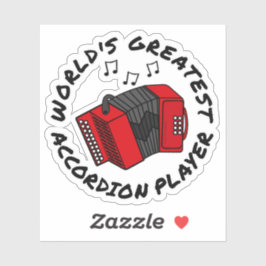 世界最大級のアコーディオン選手おもしろい シール