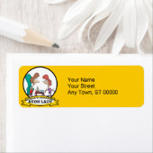 世界最大級のアボンレディーウーマンマンマンアニメ ラベル (インサイチュ)