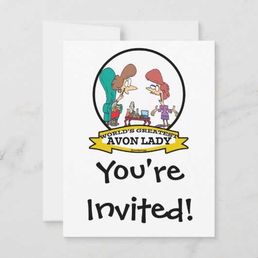 世界最大級のアボンレディーウーマンマンマンアニメ 招待状 (正面)