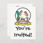 世界最大級のアボンレディーウーマンマンマンアニメ 招待状 (正面/裏面)